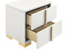 Marceline Bedroom Sets White & Black 4 & 5 Piece - U&U Home Budget Furniture (Carteret, NJ)