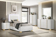 Marceline Beds White & Black Eastren King, Full, Twin, & Queen - U&U Home Budget Furniture (Carteret, NJ)
