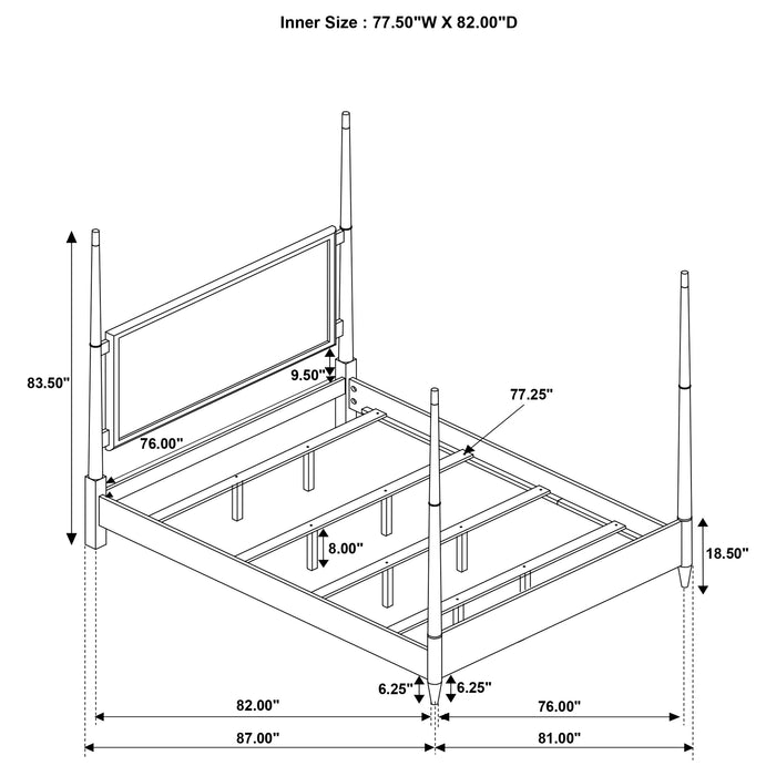 Emberlyn 4 Pc Bedroom Set - U&U Home Budget Furniture (Carteret, NJ)