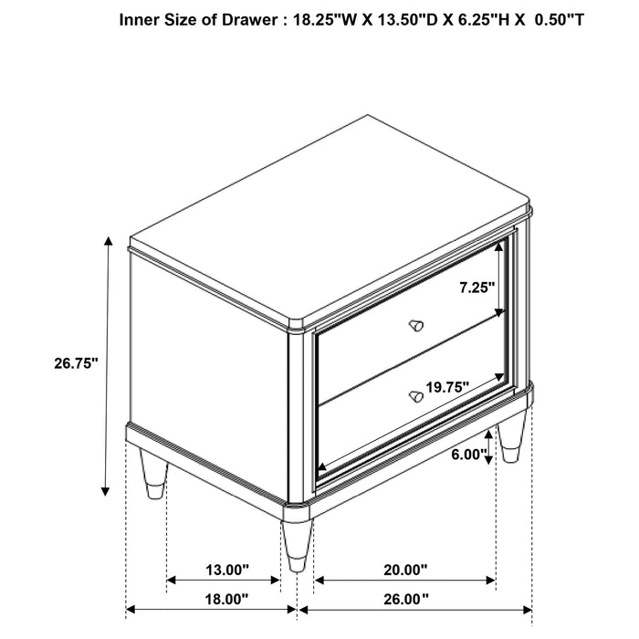 Emberlyn 4 Pc Bedroom Set - U&U Home Budget Furniture (Carteret, NJ)