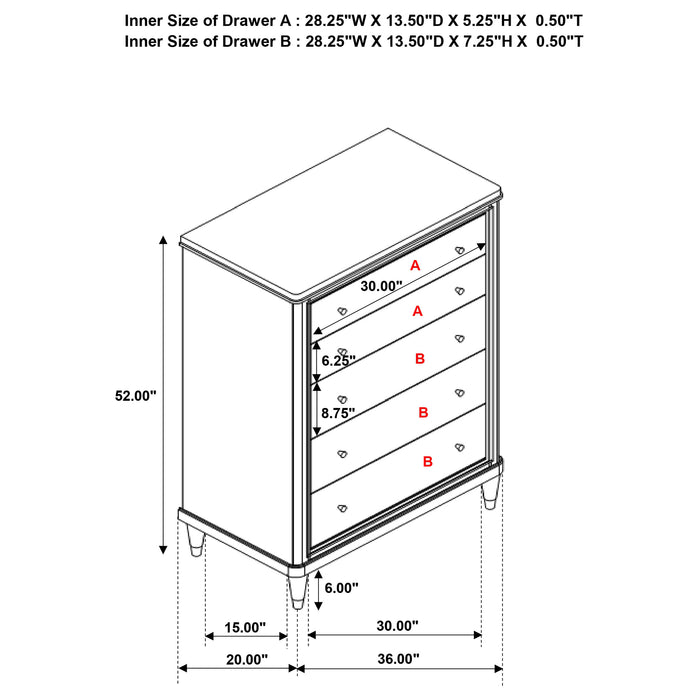 Emberlyn Chest - U&U Home Budget Furniture (Carteret, NJ)