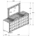 Gunnison Dresser With Mirror - U&U Home Budget Furniture (Carteret, NJ)