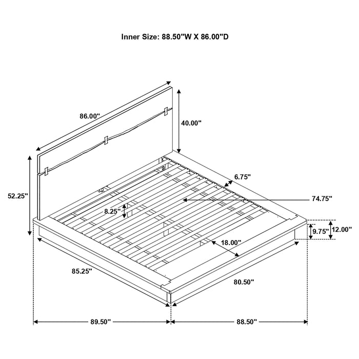 Winslow Queen & E.King Bed - U&U Home Budget Furniture (Carteret, NJ)