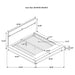Winslow Queen & E.King Bed - U&U Home Budget Furniture (Carteret, NJ)