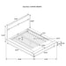 Winslow Bedroom Set Smokey Walnut - U&U Home Budget Furniture (Carteret, NJ)