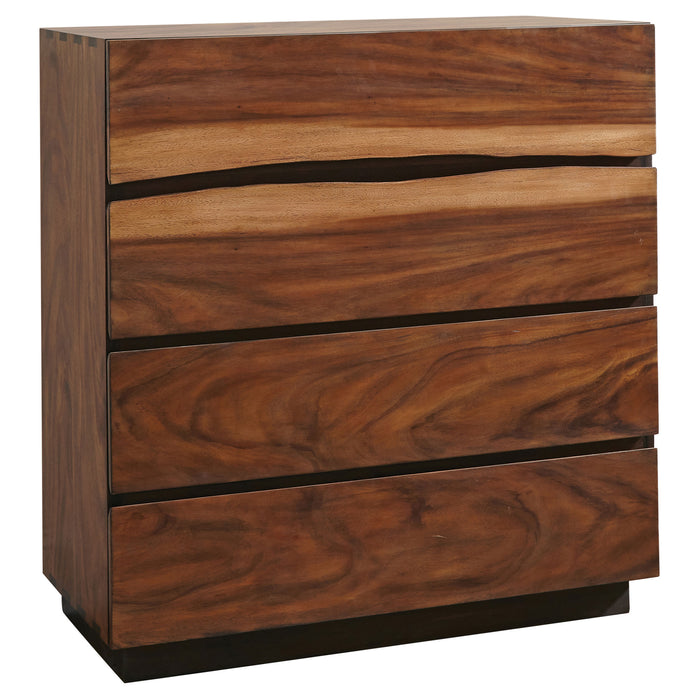 Winslow Bedroom Set Smokey Walnut - U&U Home Budget Furniture (Carteret, NJ)