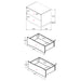 Winslow Bedroom Set Smokey Walnut - U&U Home Budget Furniture (Carteret, NJ)