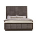 Durango California King, Eastren King, & Queen Upholstered Bed Smoked Peppercorn and Grey - U&U Home Budget Furniture (Carteret, NJ)