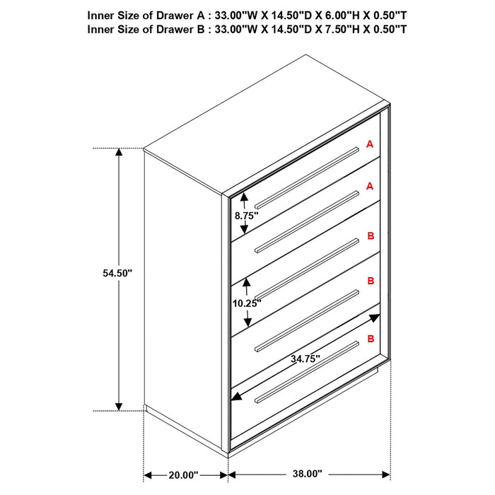 Durango Bedroom Set - U&U Home Budget Furniture (Carteret, NJ)