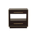 Durango 2-drawer Nightstand Smoked Peppercorn - U&U Home Budget Furniture (Carteret, NJ)