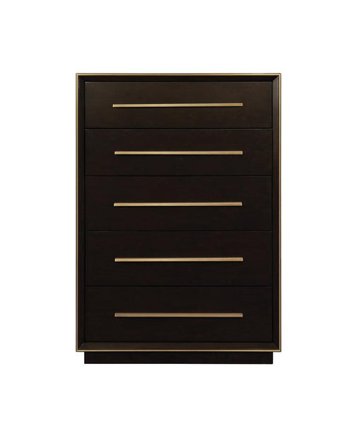 Durango 5-drawer Chest Smoked Peppercorn - U&U Home Budget Furniture (Carteret, NJ)