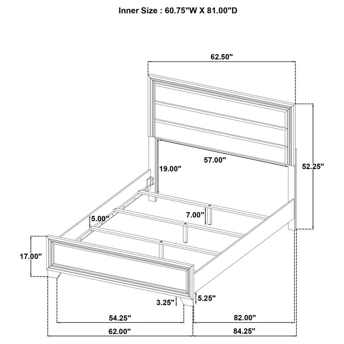 Wright 4 Pc & 5 Pc Bedroom Set - U&U Home Budget Furniture (Carteret, NJ)