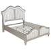 Evangeline Tufted Upholstered Platform Bed Ivory and Silver Oak - U&U Home Budget Furniture (Carteret, NJ)