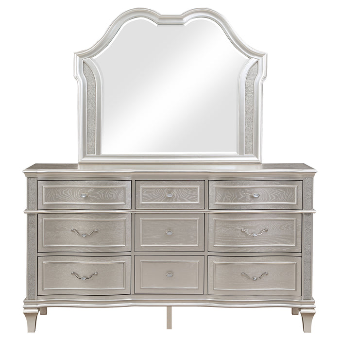 Evangeline Dresser With Mirror - U&U Home Budget Furniture (Carteret, NJ)