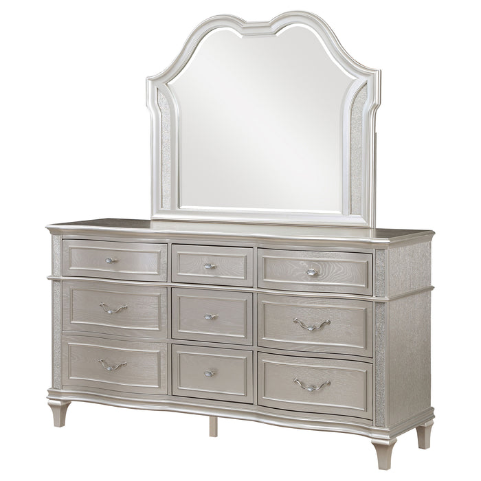 Evangeline Dresser With Mirror - U&U Home Budget Furniture (Carteret, NJ)