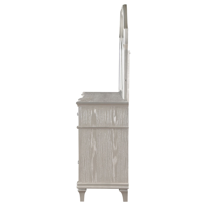 Evangeline Dresser With Mirror - U&U Home Budget Furniture (Carteret, NJ)