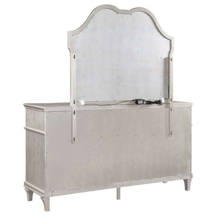Evangeline Dresser With Mirror - U&U Home Budget Furniture (Carteret, NJ)