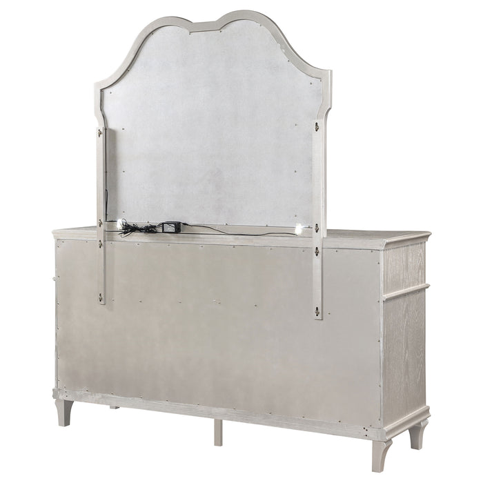 Evangeline Dresser With Mirror - U&U Home Budget Furniture (Carteret, NJ)