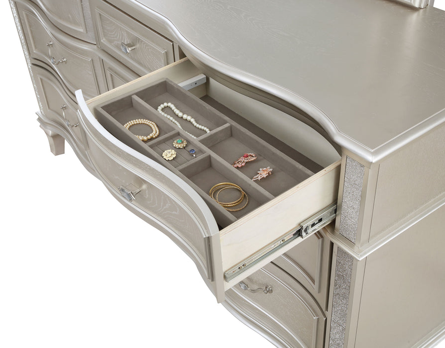 Evangeline Dresser With Mirror - U&U Home Budget Furniture (Carteret, NJ)