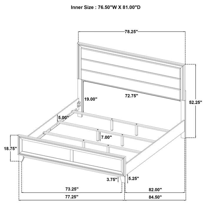 Welsley 4 & 5 PieceBedroom Set - U&U Home Budget Furniture (Carteret, NJ)