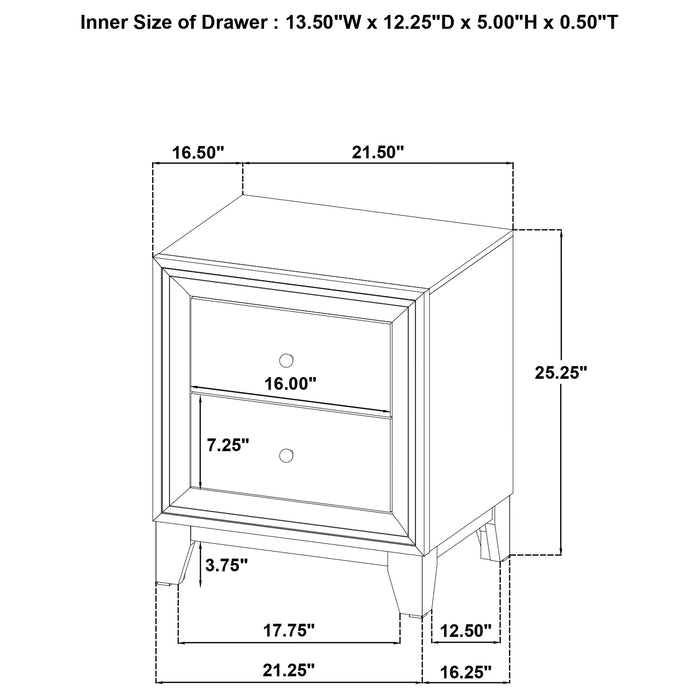 Welsley 4 & 5 PieceBedroom Set - U&U Home Budget Furniture (Carteret, NJ)