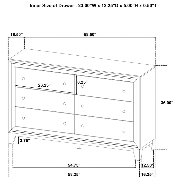 Welsley 4 & 5 PieceBedroom Set - U&U Home Budget Furniture (Carteret, NJ)