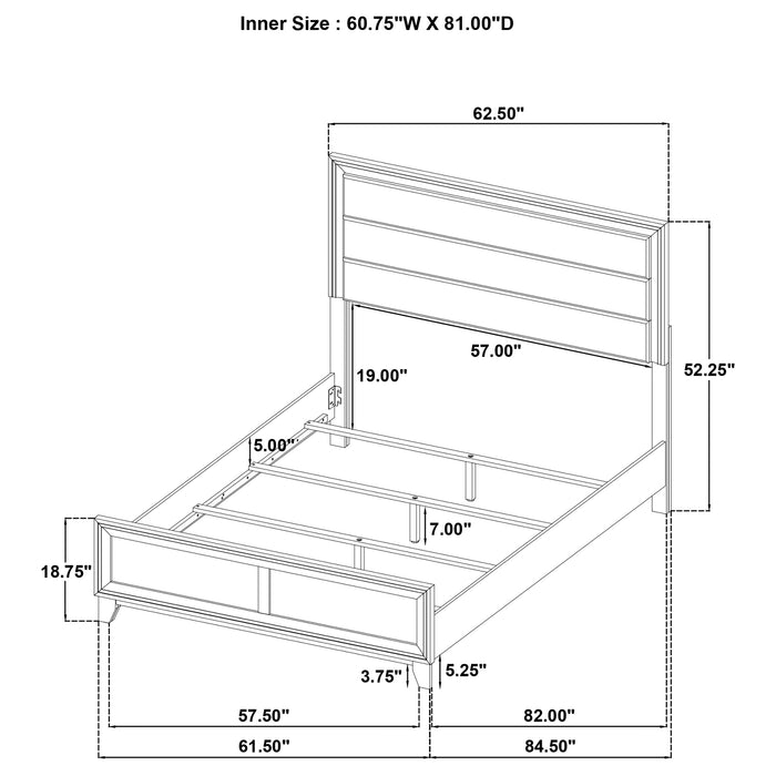 Welsley 4 & 5 PieceBedroom Set - U&U Home Budget Furniture (Carteret, NJ)