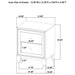 Welsley Nightstand - U&U Home Budget Furniture (Carteret, NJ)