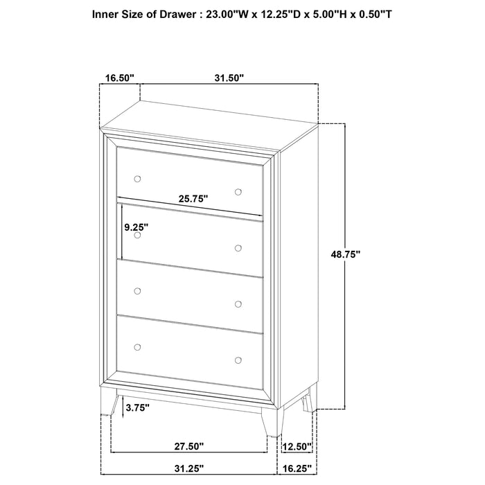 Welsley Chest - U&U Home Budget Furniture (Carteret, NJ)