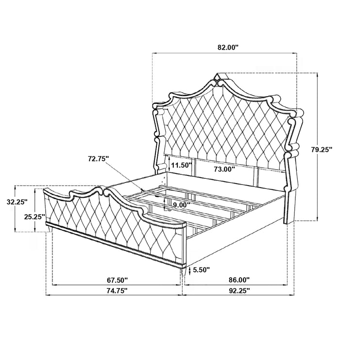 Antonella Queen Beds - U&U Home Budget Furniture (Carteret, NJ)