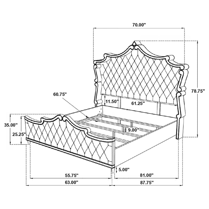Antonella Bedroom Sets - U&U Home Budget Furniture (Carteret, NJ)