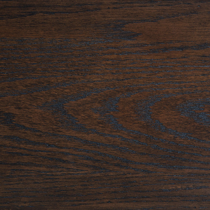 Andover 6-drawer Tempered Glass Door Chest Dark Oak - U&U Home Budget Furniture (Carteret, NJ)