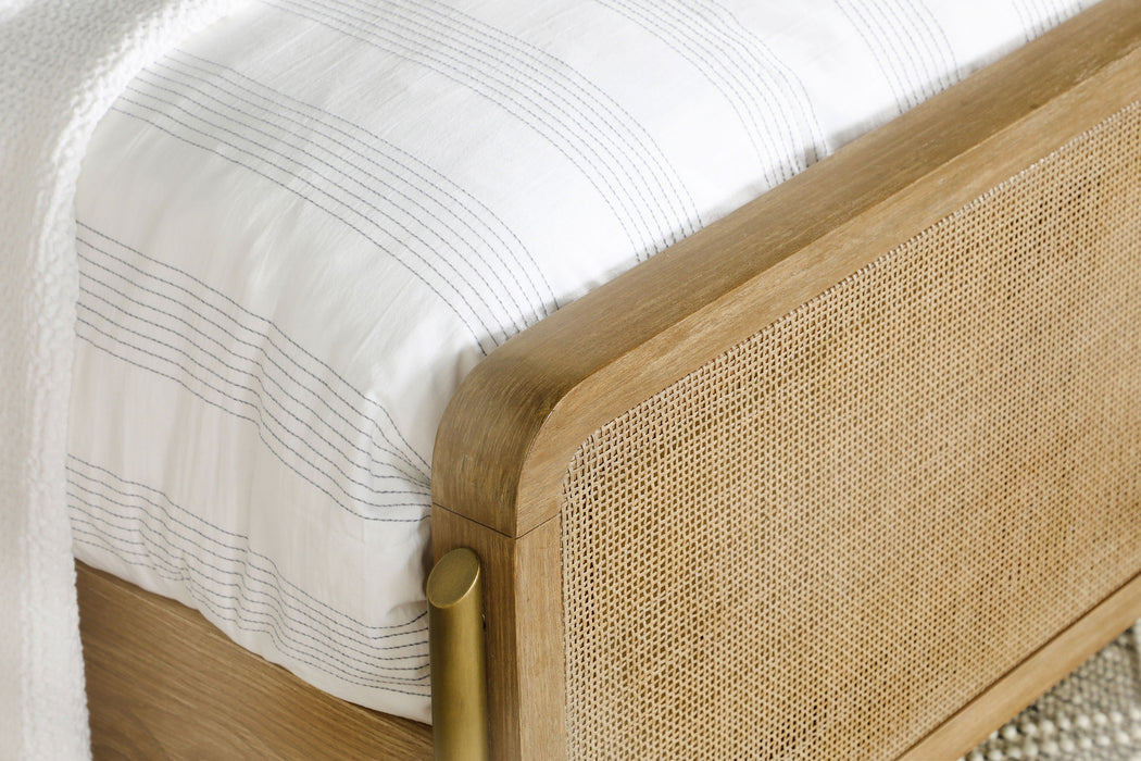 Arini Upholstered Panel Bed - U&U Home Budget Furniture (Carteret, NJ)