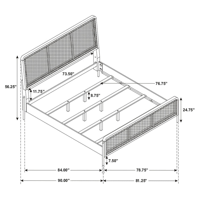 Arini Upholstered Panel Bed - U&U Home Budget Furniture (Carteret, NJ)