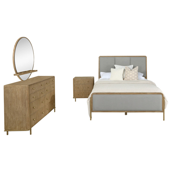 Arini 5 Pc Bedroom Sets Beige - U&U Home Budget Furniture (Carteret, NJ)