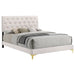 Kendall Panel Bed E.King, & Queen Black & White - U&U Home Budget Furniture (Carteret, NJ)
