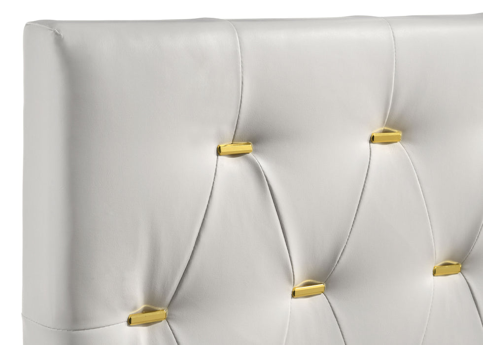 Kendall Panel Bed E.King, & Queen Black & White - U&U Home Budget Furniture (Carteret, NJ)