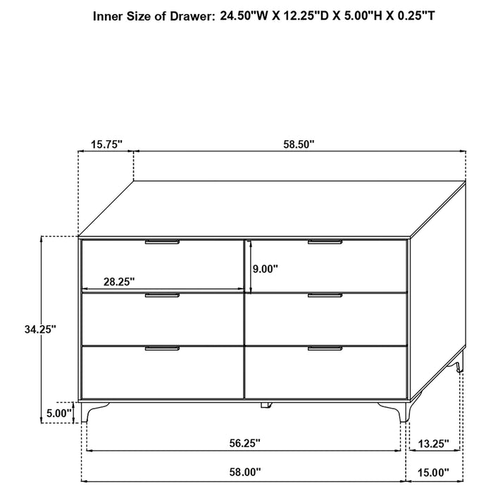 Kendall 4 & 5 Piece Bedroom Sets - U&U Home Budget Furniture (Carteret, NJ)