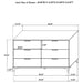 Kendall 4 & 5 Piece Bedroom Sets - U&U Home Budget Furniture (Carteret, NJ)