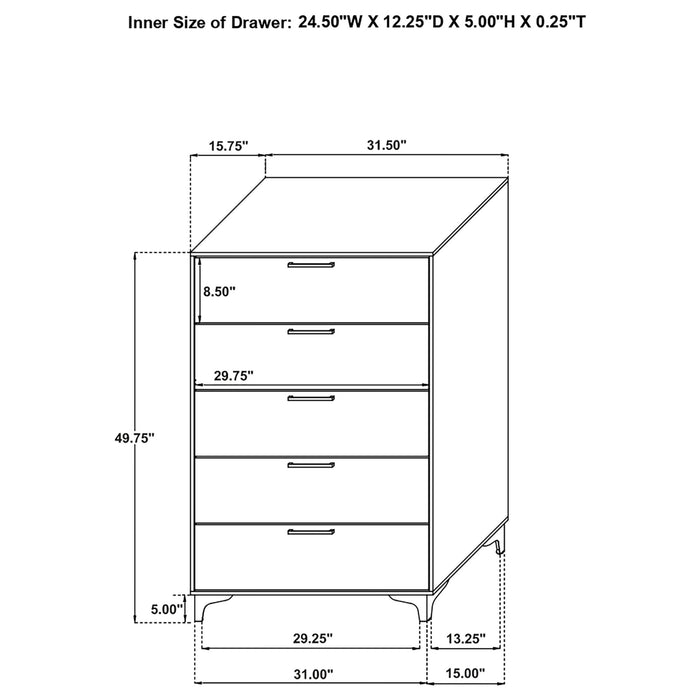 Kendall 4 & 5 Piece Bedroom Sets - U&U Home Budget Furniture (Carteret, NJ)