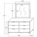 Kendall Dresser With Mirror - U&U Home Budget Furniture (Carteret, NJ)