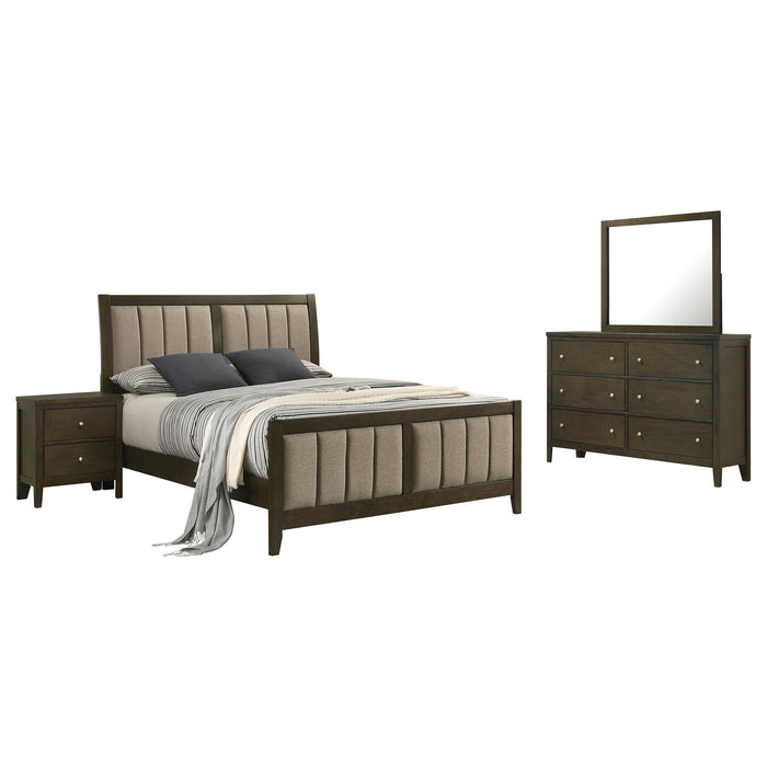 Wilkes 4 & 5 Piece E.King, Queen, Twin, & Full Bedroom Set - U&U Home Budget Furniture (Carteret, NJ)