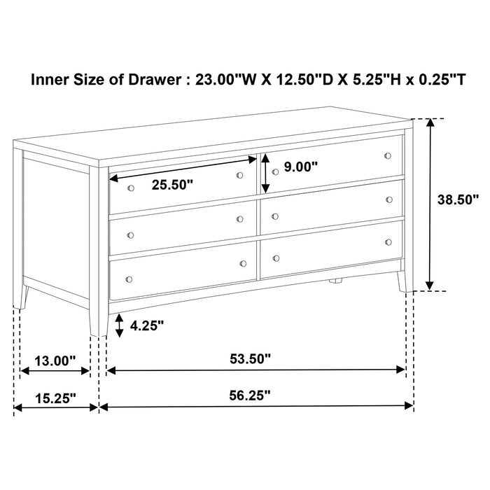 Wilkes 4 & 5 Piece E.King, Queen, Twin, & Full Bedroom Set - U&U Home Budget Furniture (Carteret, NJ)