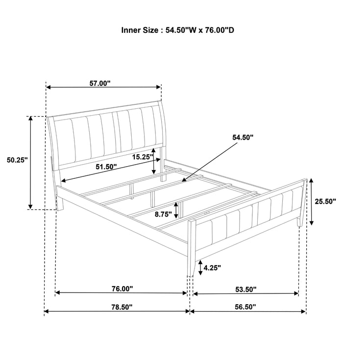 Wilkes Eastern King, Cal.King, Full, Twin, & Queen Bed - U&U Home Budget Furniture (Carteret, NJ)