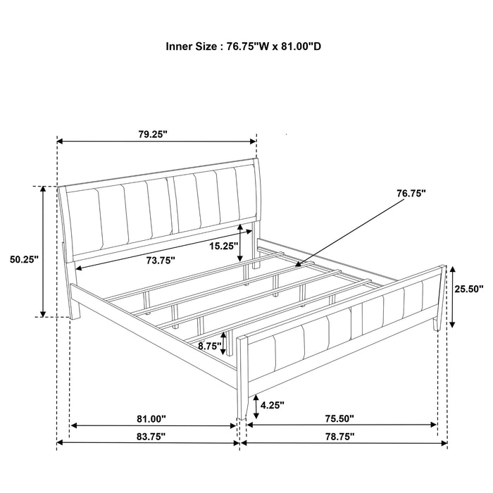 Wilkes 4 & 5 Piece E.King, Queen, Twin, & Full Bedroom Set - U&U Home Budget Furniture (Carteret, NJ)