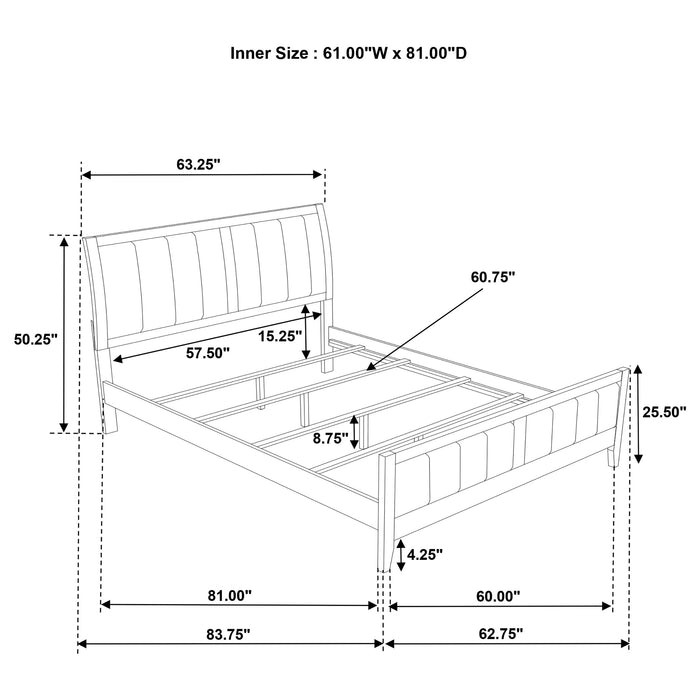 Wilkes 4 & 5 Piece E.King, Queen, Twin, & Full Bedroom Set - U&U Home Budget Furniture (Carteret, NJ)