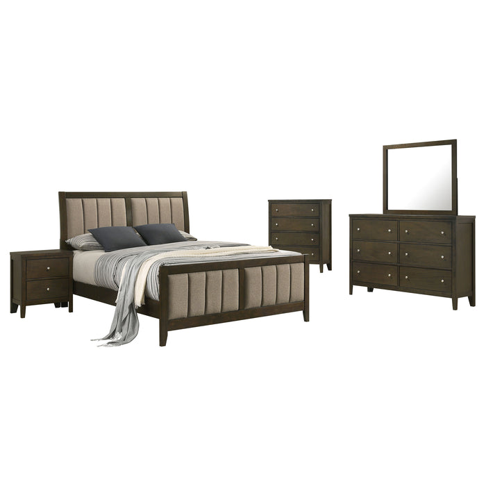 Wilkes 4 & 5 Piece E.King, Queen, Twin, & Full Bedroom Set - U&U Home Budget Furniture (Carteret, NJ)