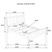 Wilkes Eastern King, Cal.King, Full, Twin, & Queen Bed - U&U Home Budget Furniture (Carteret, NJ)