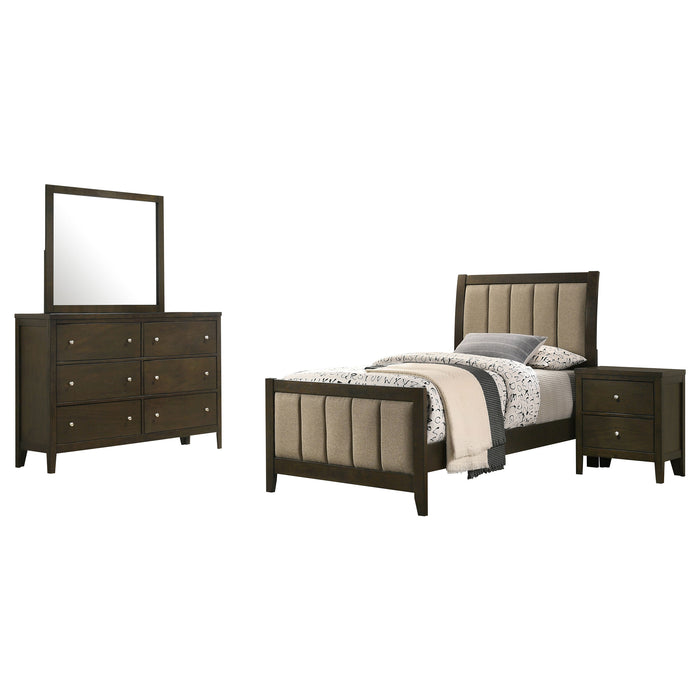 Wilkes 4 & 5 Piece E.King, Queen, Twin, & Full Bedroom Set - U&U Home Budget Furniture (Carteret, NJ)