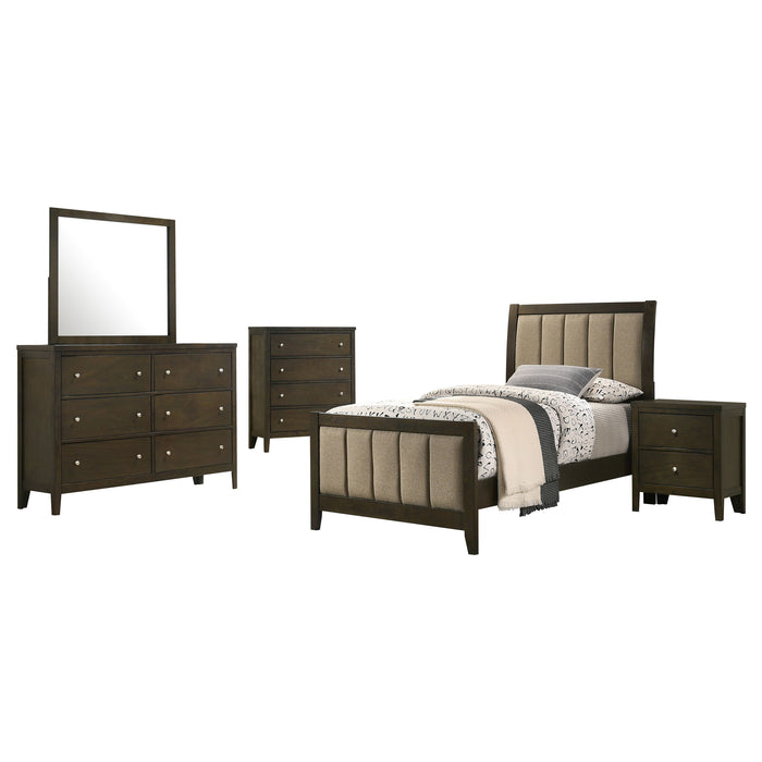 Wilkes 4 & 5 Piece E.King, Queen, Twin, & Full Bedroom Set - U&U Home Budget Furniture (Carteret, NJ)